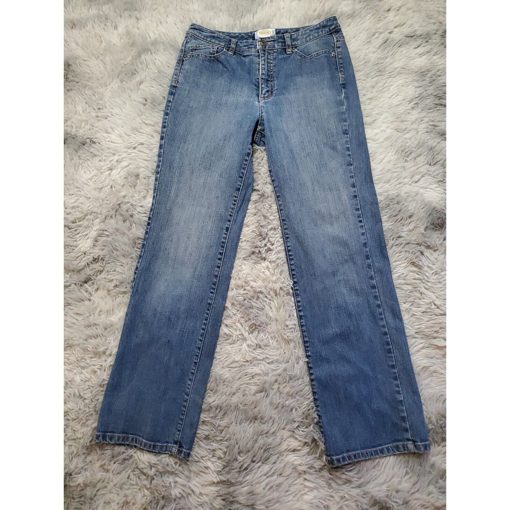 Talbots Petites Women's Jeans Size 6 Straight Leg Stretch FLAW